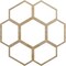 Ekena Millwork Florin Wood Fretwork Pierced Ceiling Medallion, Hickory, 20"OD x 8 1/2"ID x 1/4"T CMWP20X20X0250FOHI - alternate 1